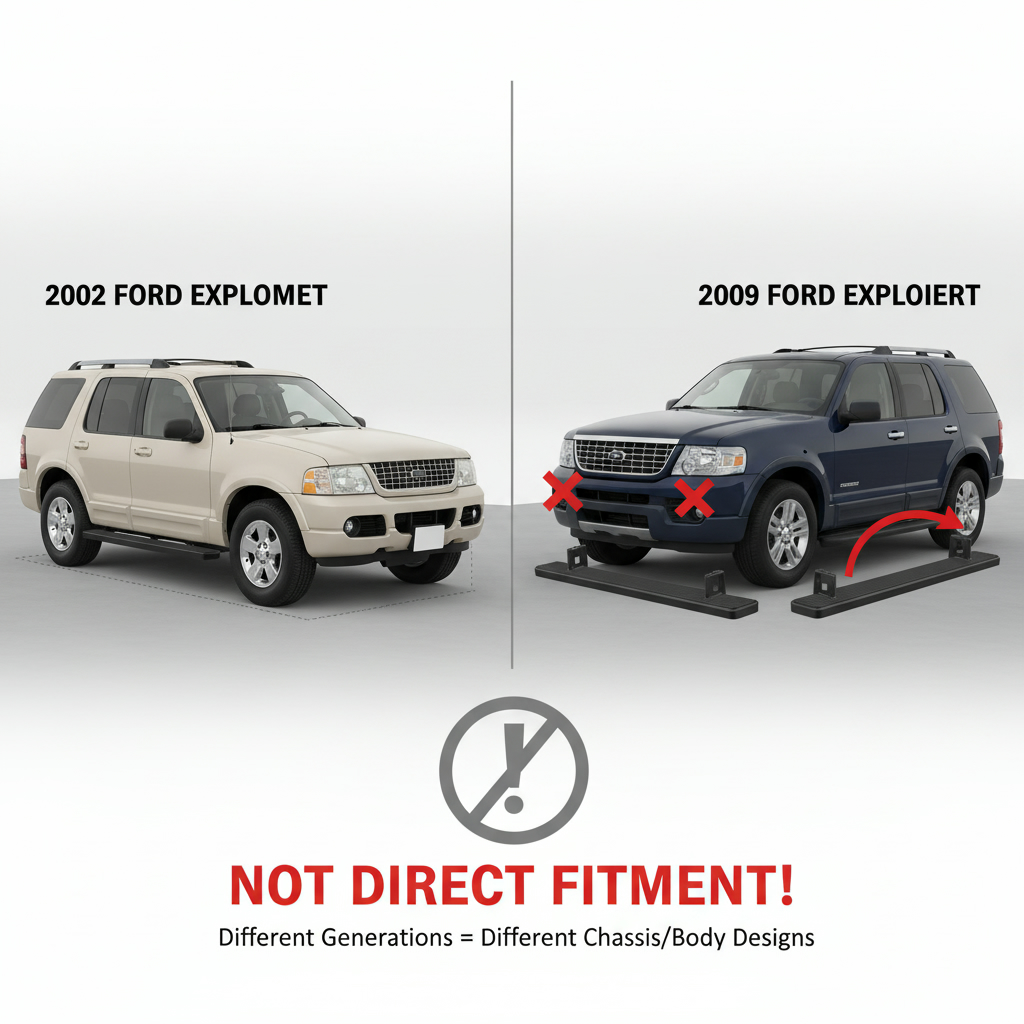 Will 2002 Ford Explorer Running Boards Fit 2009 Explorer - informational