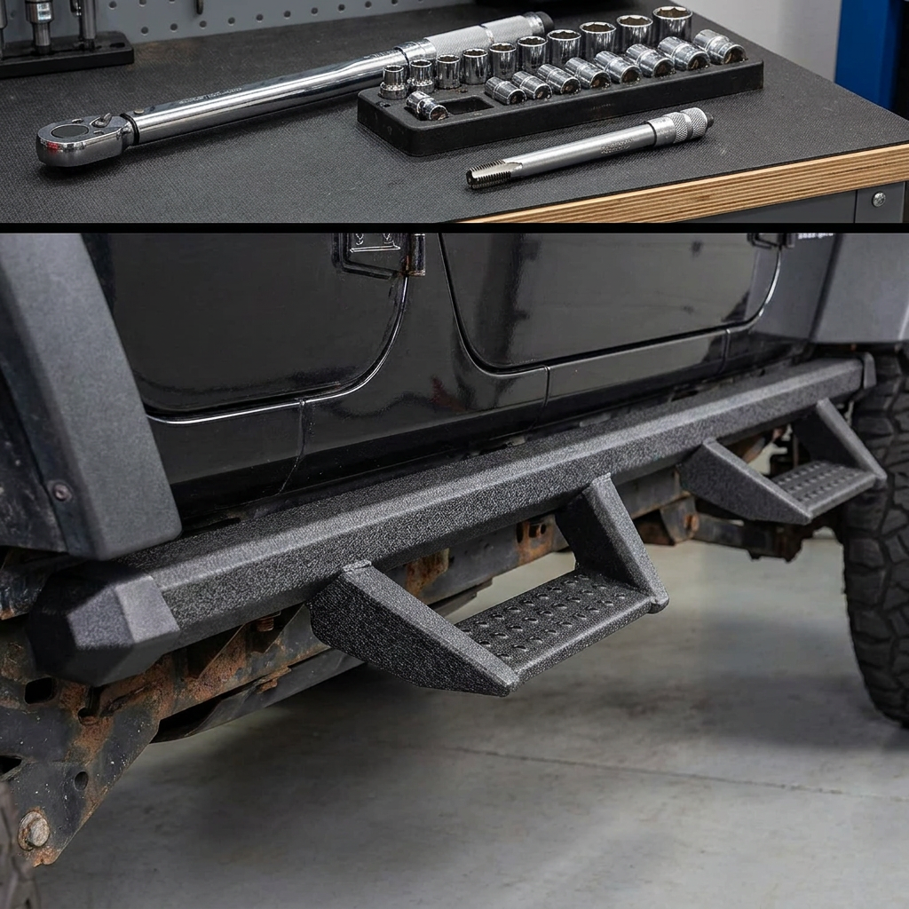 Installation reality on a JK: time, thread condition, and re-torque windows