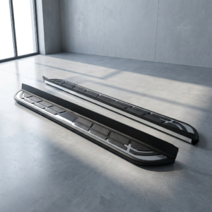 QCKJMTOR Aluminum Side Steps Running Boards for GMC Terrain (2018-2023), 2-Piece Black