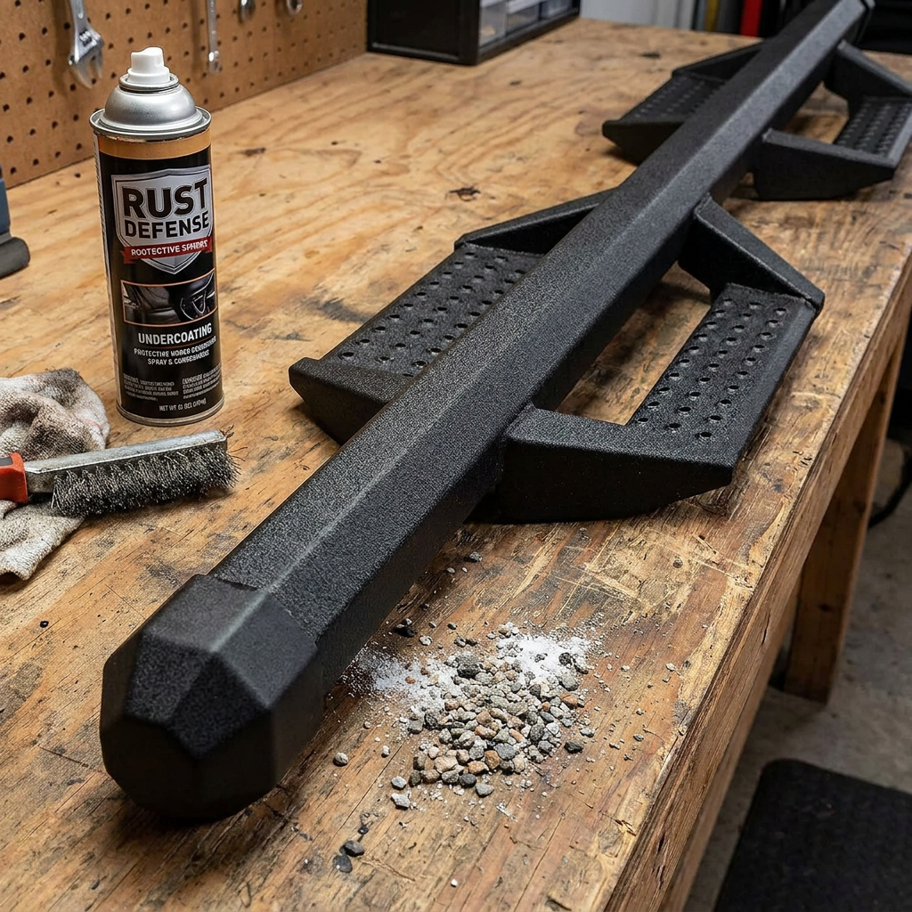 Corrosion, coatings, and long-term upkeep for steel 4Runner running boards