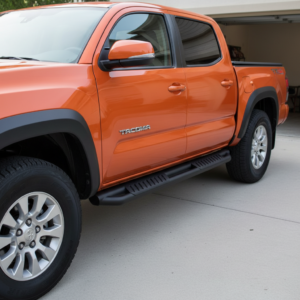 5-Inch Black Running Boards for Tacoma Double/Crew Cab