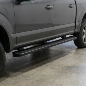 APS black flat running board installed on Ford F-150 SuperCrew