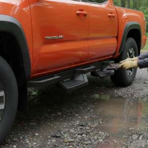 Stainless Steel Pocket-Step Running Boards for Tacoma Double Crew Cab