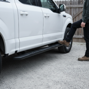 6" Textured Black Running Boards Overview